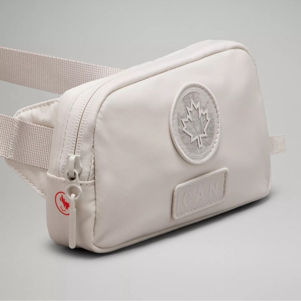 Lululemon Team Canada Future Legacy Mini Belt Bag Beech Off White COC CPC Logo